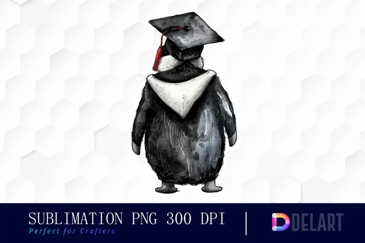 Graduation Animals Back View Graphics Clipart