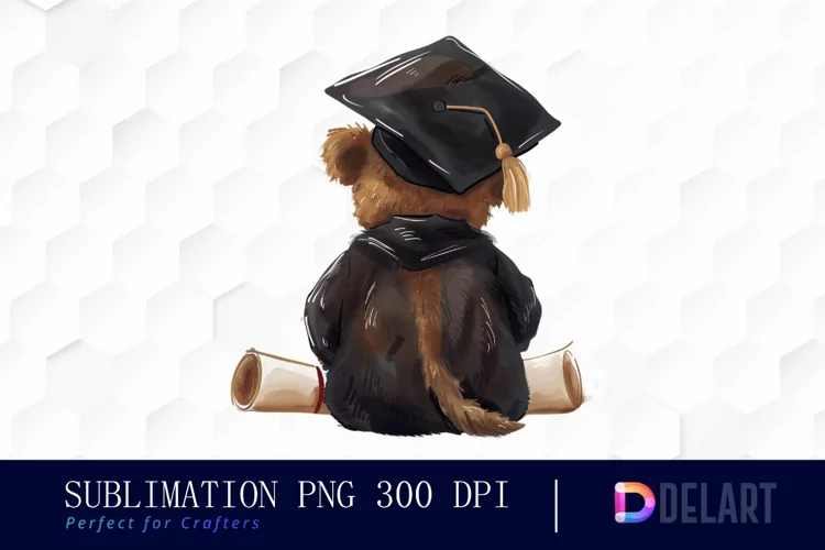 Graduation Animals Back View Graphics Clipart
