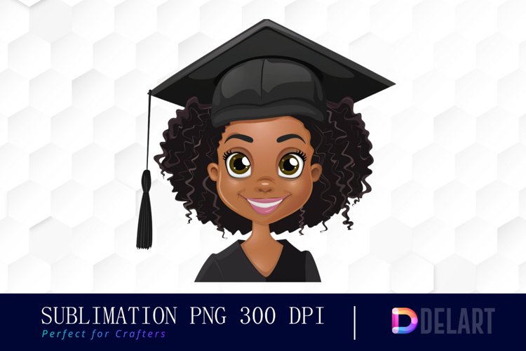 Graduation Girl Watercolor Clipart