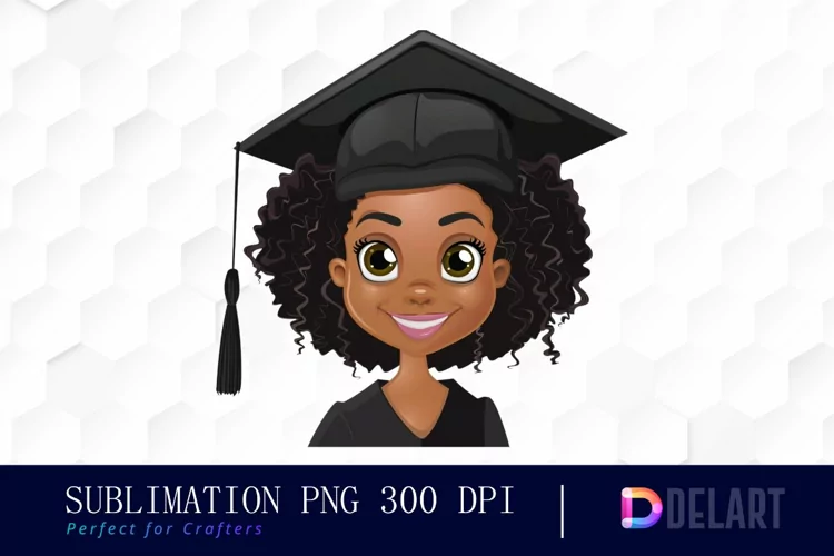 Graduation Girl Watercolor Clipart