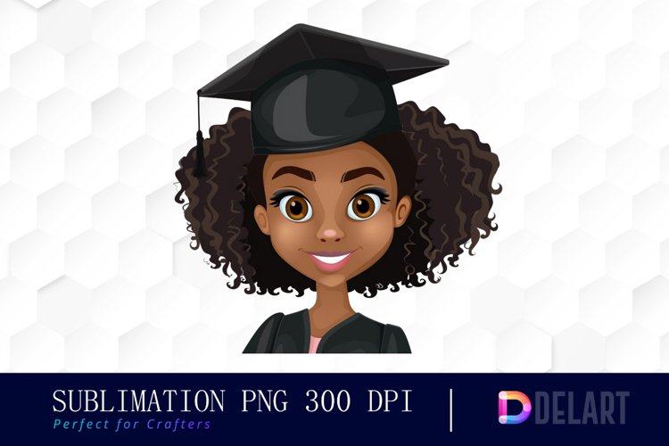 Graduation Girl Sublimation PNG Clipart