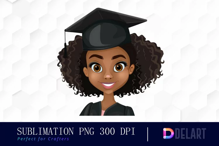Graduation Girl Sublimation PNG Clipart