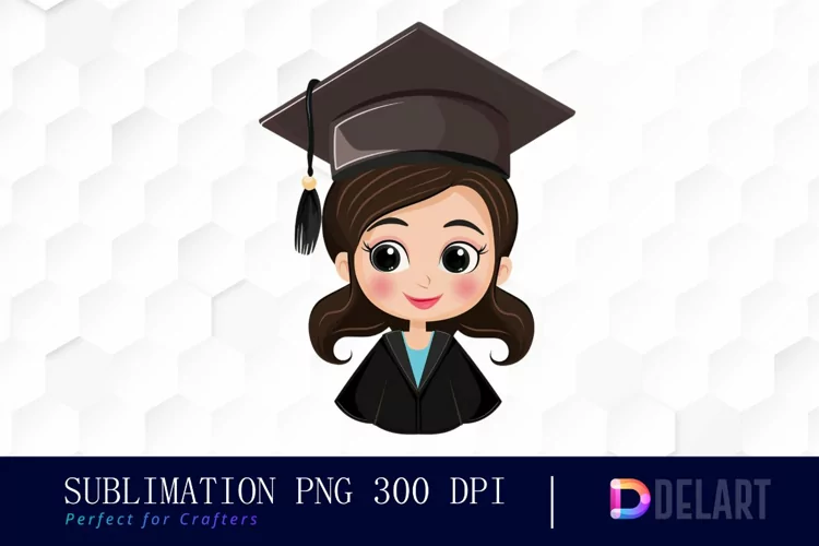 Graduation Girl Graphics Clipart