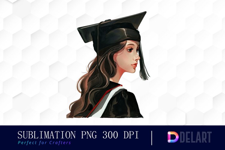 Graduation Girl Design Clipart