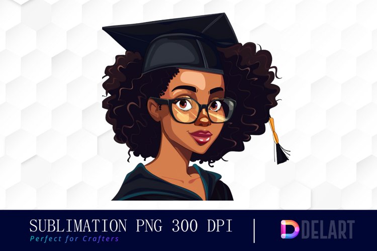 Graduation Girl Illustration Clipart
