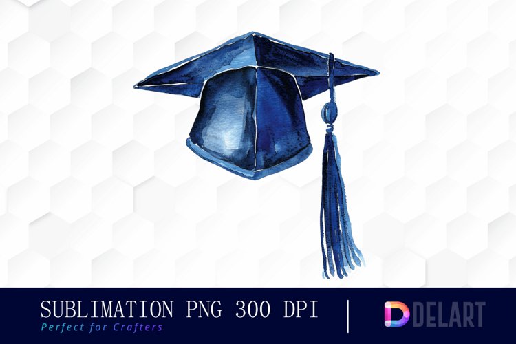 Graduation Hat Illustration Clipart example image 1