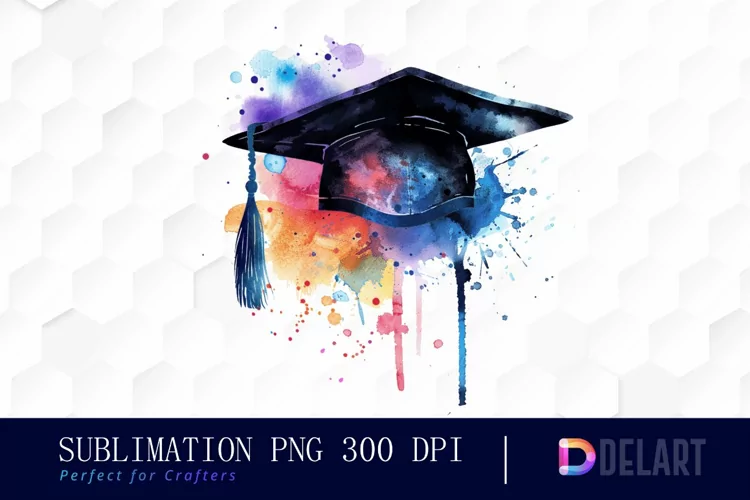 Graduation Hat Illustration Clipart