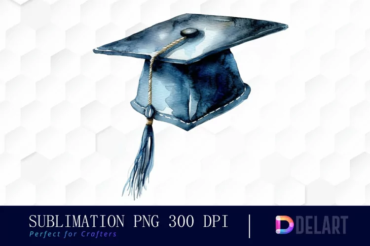 Graduation Hat Sublimation PNG Clipart
