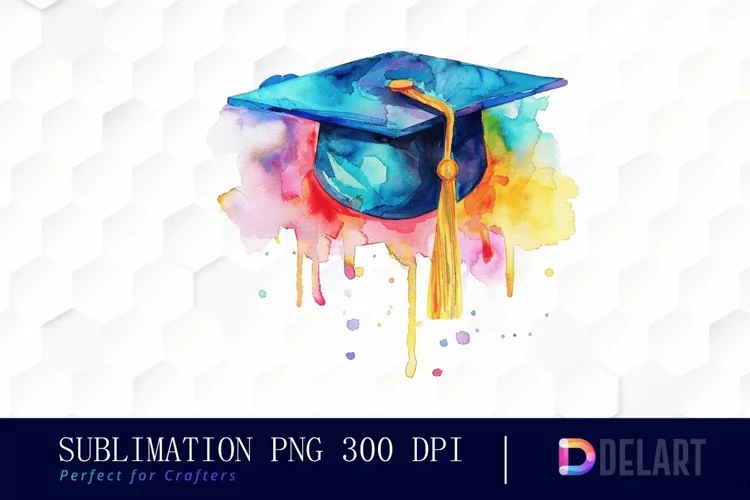Graduation Hat Illustration PNG Clipart