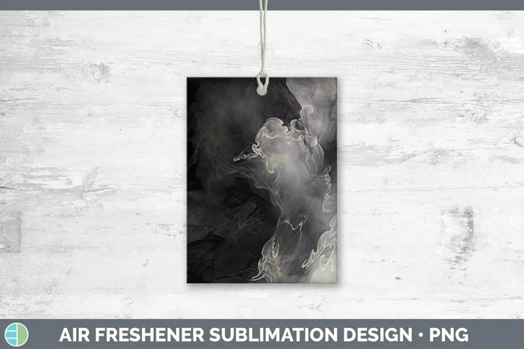 Watercolor Gray Air Freshener Sublimation Car Freshener Desi