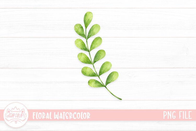 Botanical Watercolor Illustration, Floral Watercolor Design example image 1