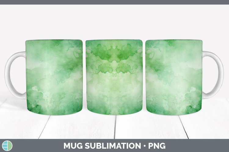 GorgeousWatercolor Mug Wrap design.