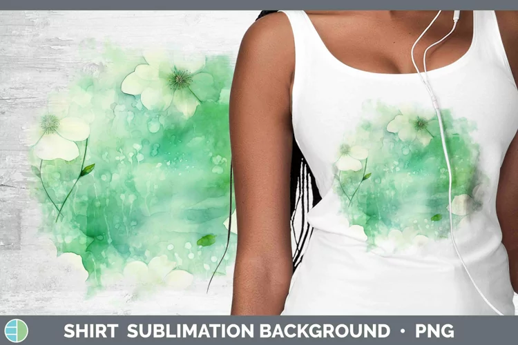 Watercolor Green Shirt Sublimation Sublimation Background De