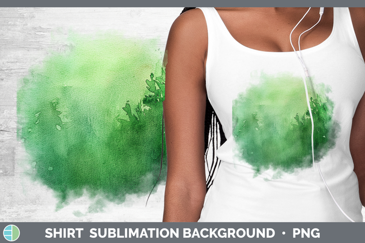 Watercolor Green Shirt Sublimation Sublimation Background De