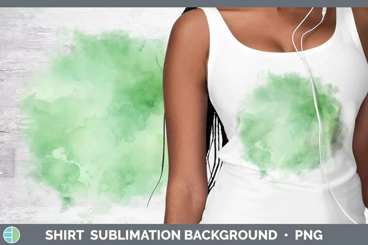 Watercolor Green Shirt Sublimation Sublimation Background De