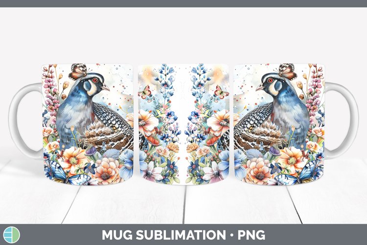 GorgeousWatercolor Mug Wrap design.