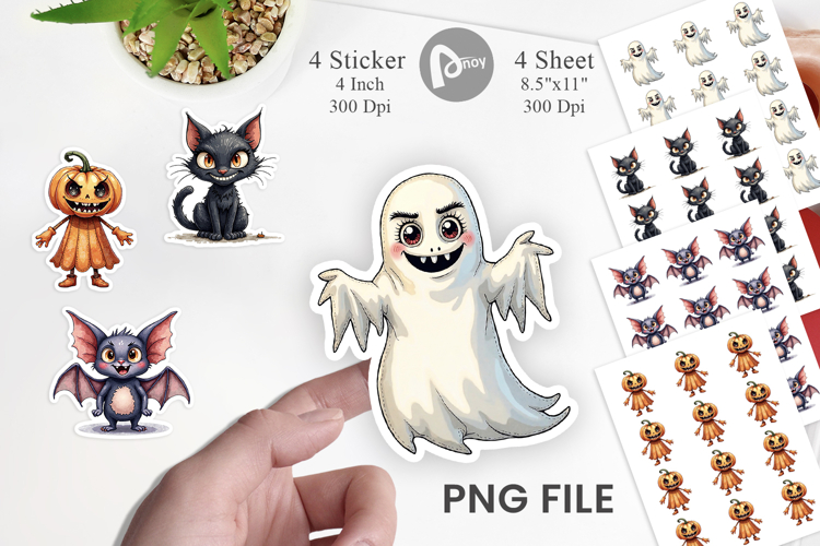Halloween Characters Sticker