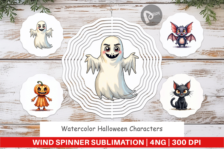 Halloween Characters Wind Spinner