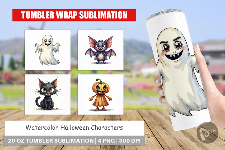 Halloween Characters Tumbler