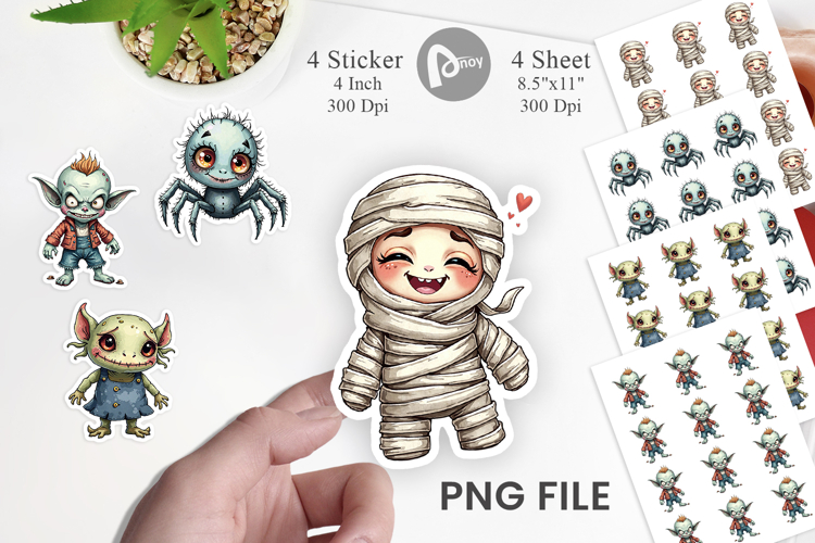 Halloween Characters Sticker
