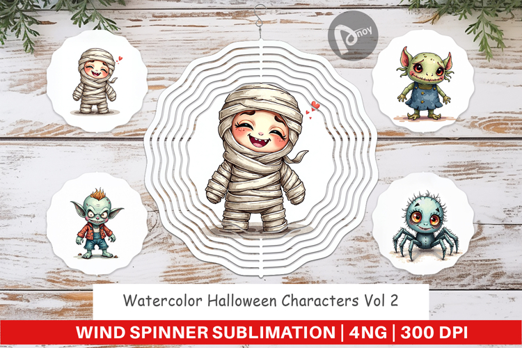 Halloween Characters Wind Spinner