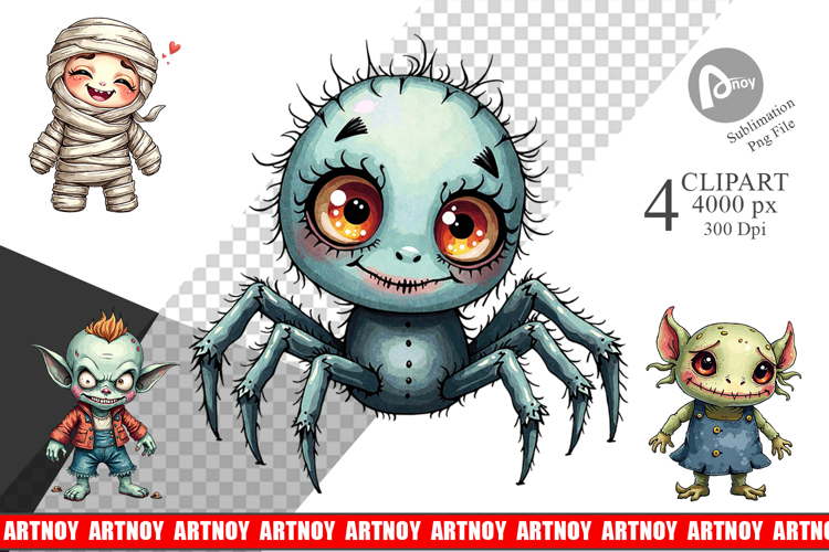 Halloween Characters Clipart