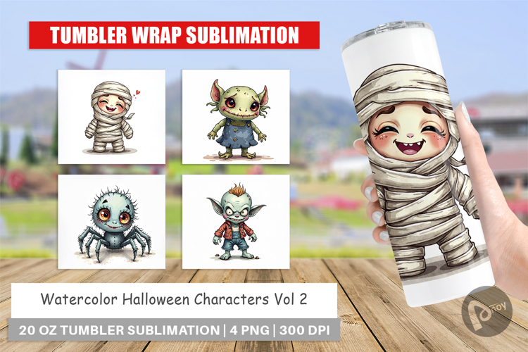 Halloween Characters Tumbler