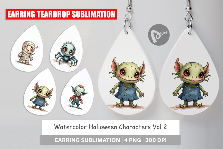 Halloween Characters Earring