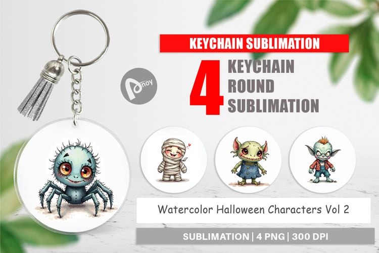 Halloween Characters Keychain