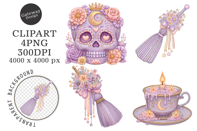 Watercolor Halloween Clipart