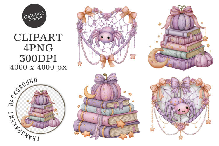 Watercolor Halloween Clipart