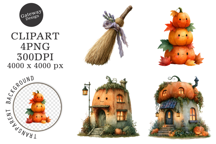 Watercolor Halloween Png Clipart