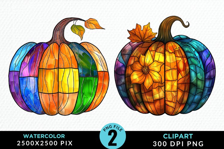 Watercolor Halloween Pumpkin Fun Clipart