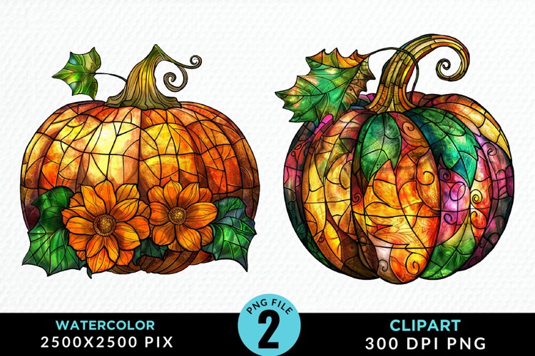 Watercolor Halloween Pumpkin Fun Clipart