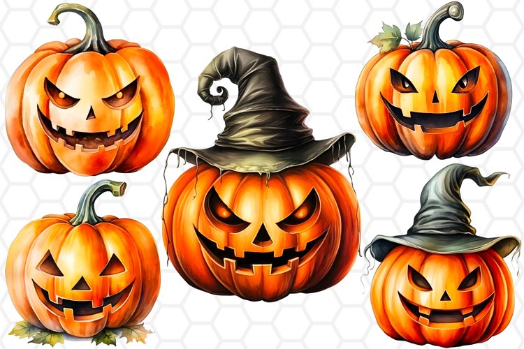 Pumpkin Watercolor Png Image 20