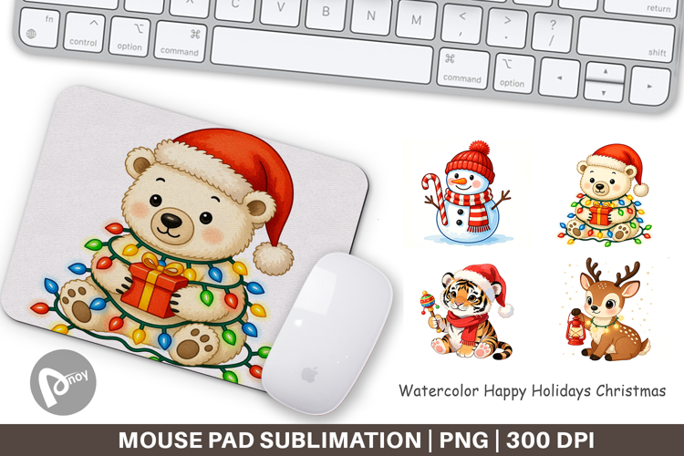 Happy Holidays Mouse Pad