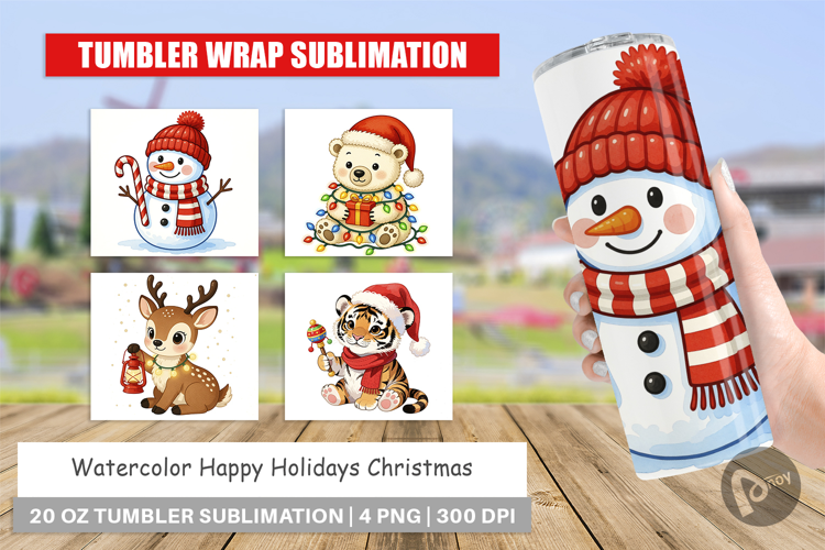 Happy Holidays Tumbler