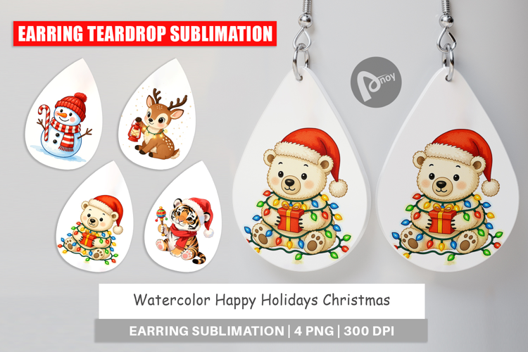 Happy Holidays Earring