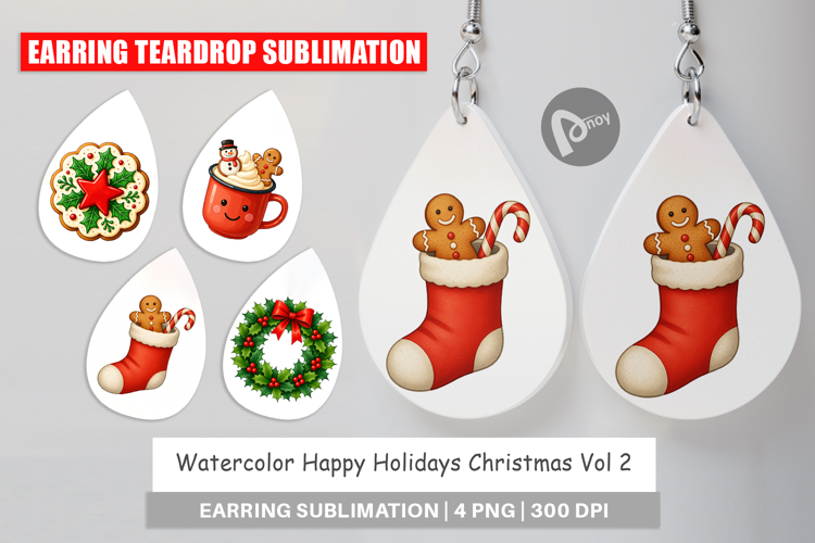 Happy Holidays Earring