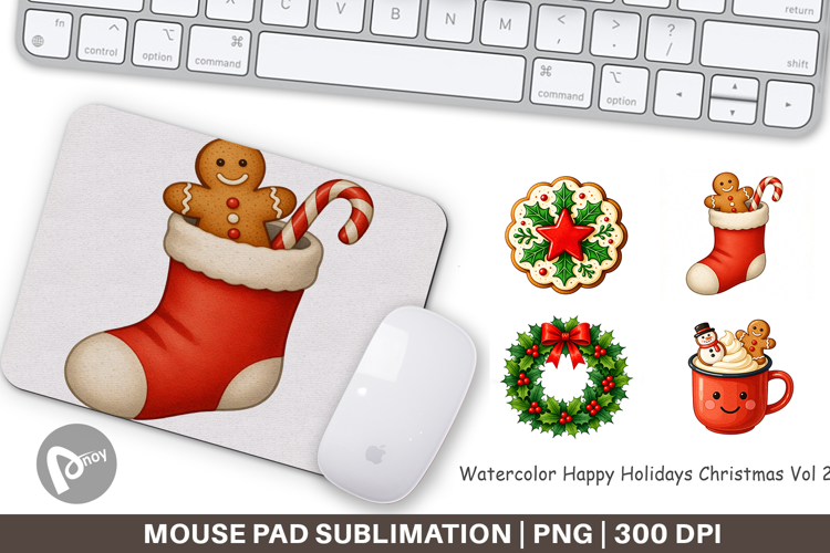 Happy Holidays Mouse Pad