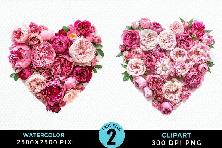 Watercolor Heart Clipart Image 6