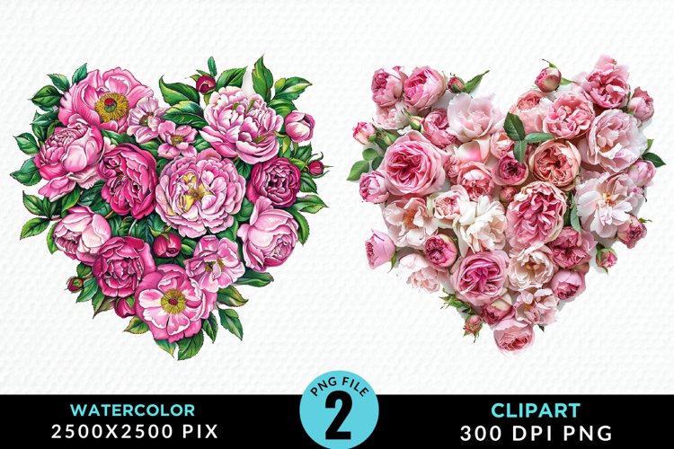 Watercolor Heart Clipart Image 24