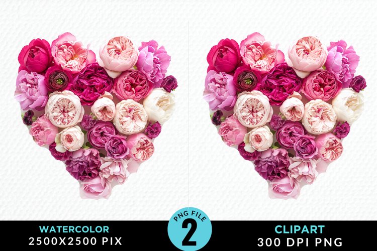 Watercolor Heart Clipart Image 2