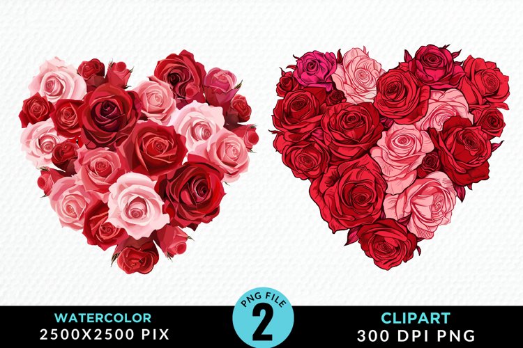 Watercolor Heart Clipart Image 24