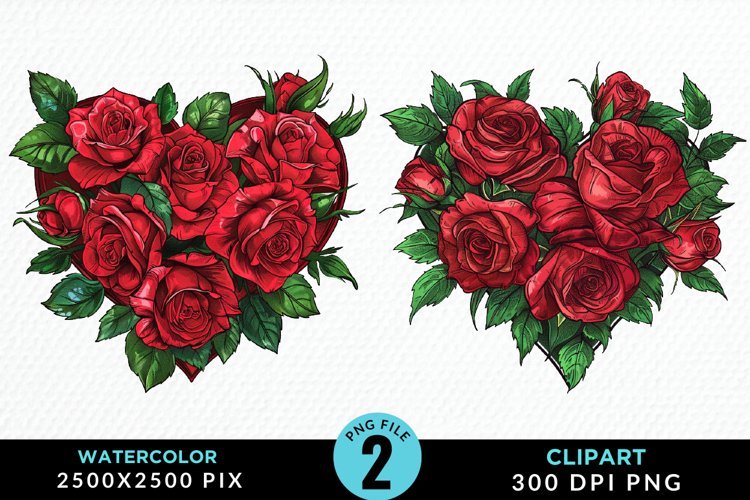Watercolor Heart Clipart Image 20