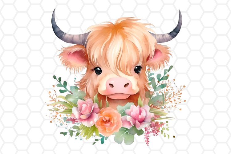 Highland Cow Clipart Transparent PNG Digital Download Cute 57 OFF