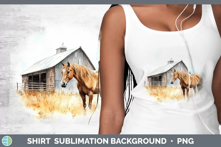 Watercolor Horse Shirt Sublimation Sublimation Background De