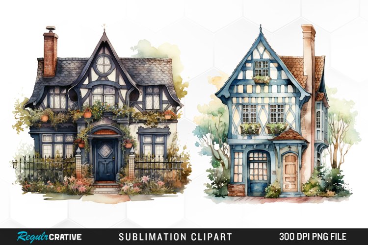 Cute House Clipart Image 24