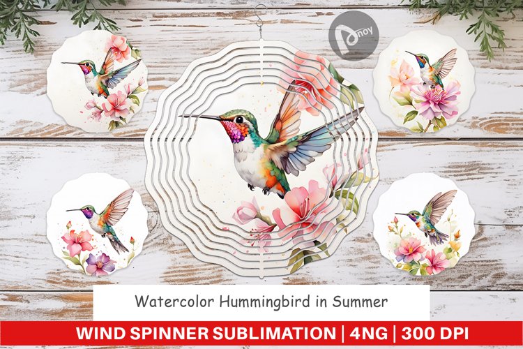 Wind Spinner Hummingbird Summer