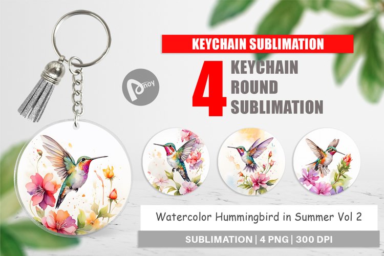Keychain Hummingbird Summer
